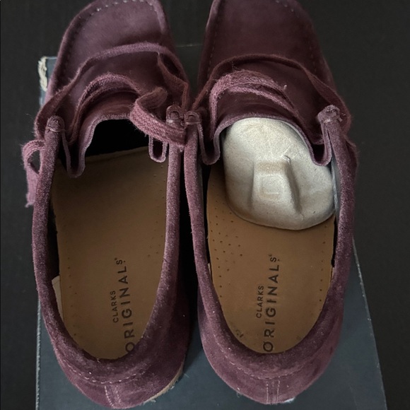 Clark’s  Suede Shoes in Burgundy - Picture 3 of 5